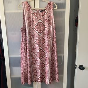 Pink and Green Swing Dress